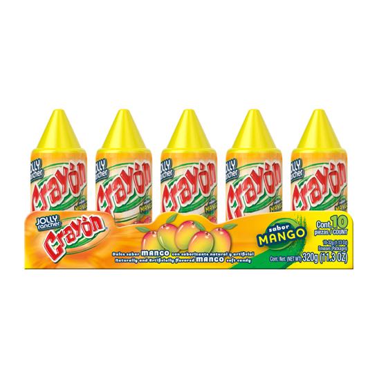 Crayon Mango 32g. Paquete con 10 piezas