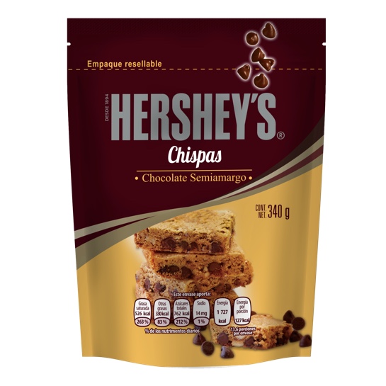 Bolsa con Chispas de chocolate semiamargo 340g. 1 bolsa