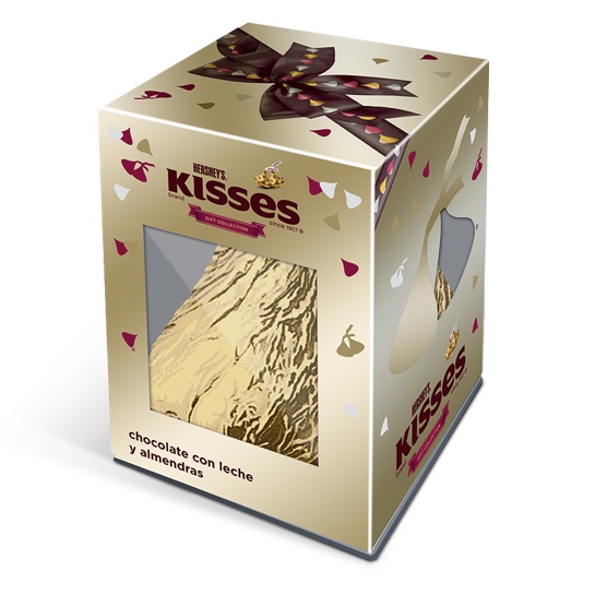 Kiss Gigante Chocolate con Almendra 196g. 1 caja