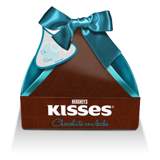 Caja Regalo con Kisses Chocolate con leche 80g. 1 pieza